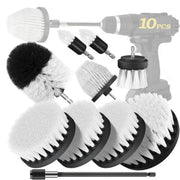 10pcs Drill Brush Attachment Set Car Cleaning Electric Brush with Extended Attachment Brush Shower Brush Cleaning Supplies