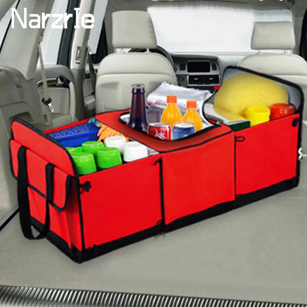 Car Trunk Organizer Universal Car Soft Felt Storage Box Cargo Container Box Trunk Bag Stowing Tidying Holder Multi-Pocket