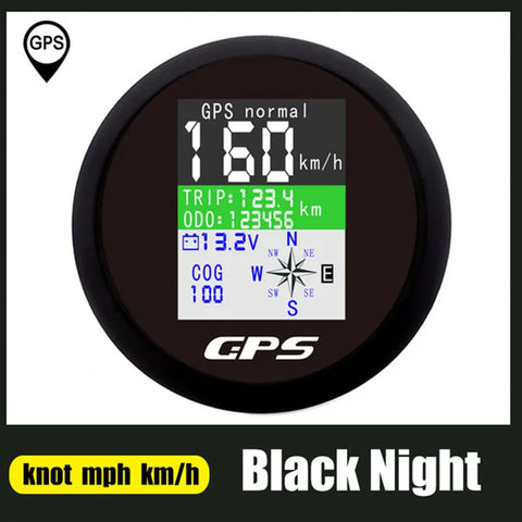 85mm GPS Speedometer Odometer Adjustable Trip ODO COG Voltmeter TFT Screen Speed Gauges For Motor Yacht Boat Car Outboard Engine