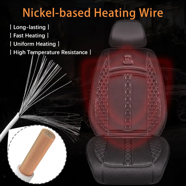 12V/24V Car Seat Heater 120CM Lengthen Heated Car Seat Cover  Warm Car Heating Mat Universal Winter Electric Heated Seat Cushion