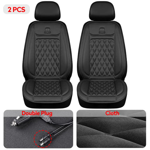 Heated Car Seat Cover 12V Universal Car Seat Heater 30'S Fast Heating Pad Thicken Car Heated Seat Cushion Warm Seat Protector