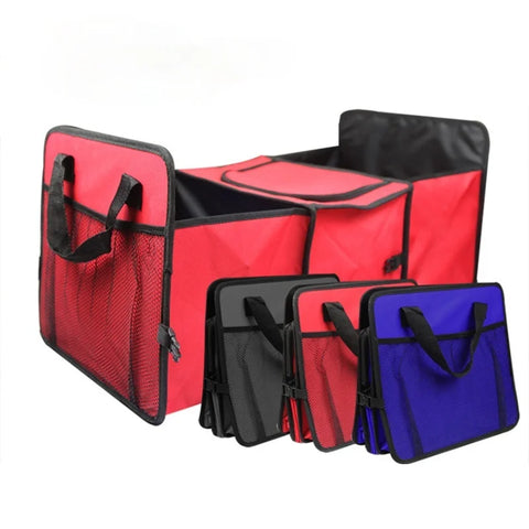 Car Trunk Organizer Universal Car Soft Felt Storage Box Cargo Container Box Trunk Bag Stowing Tidying Holder Multi-Pocket