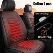 1/2pcs Winter Heated Car Seat Cover 12V Heating Warmer Car Seat Cushion Auto Universal Car Seat Protector Cloak Cover Pads Set