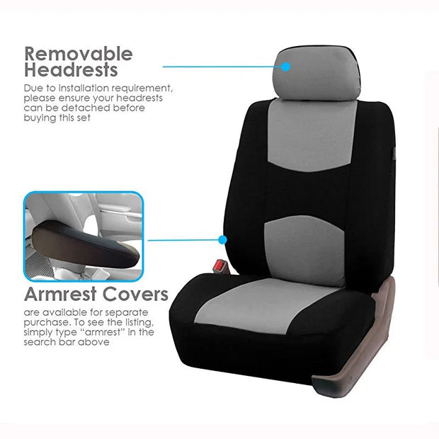 AUTOYOUTH Car Seat Cover Detachable HeadrestsPolyestor Universal Seat Covers For Car For WARTBURG 353 Tourist For VECTOR M12