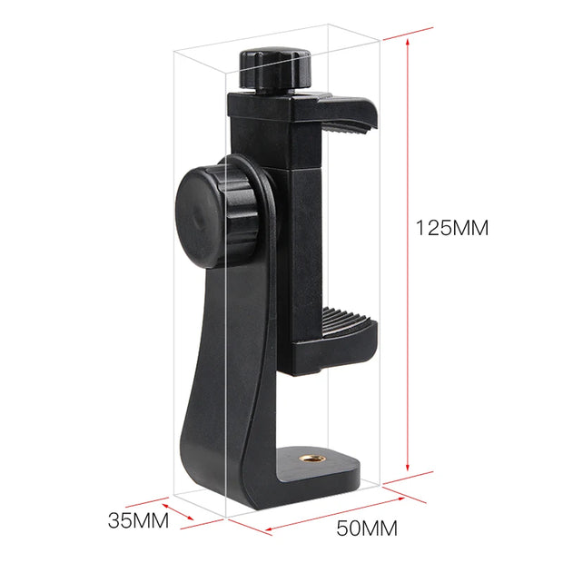 360 Degree Mobile Phone Clip Compatible With All 1/4 Screw Cellphone Holder Tripod Mount Desk Tripod Adapter For Samsung iphone