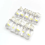 10x 2021 Newest W5W Led T10 Car Light COB Glass 6000K White Auto Automobiles License Plate Lamp Dome Read DRL Bulb Style 12V