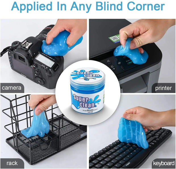 Universal Soft Cleaning Gel Car Air Vent Gap Dashboard Home Office Laptop Keyboard Detail Dust Dirt Removal Cleaner Glue Slime