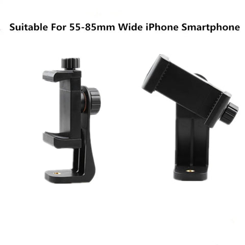 360 Degree Mobile Phone Clip Compatible With All 1/4 Screw Cellphone Holder Tripod Mount Desk Tripod Adapter For Samsung iphone