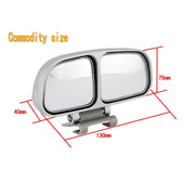 YASOKRO Car Rearview Mirror 360 degrees Adjustable Car Blind Spot Mirror Automotive Wide Angle Convex Mirror Dual Mirror