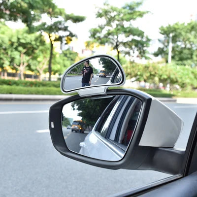 YASOKRO Car Mirror 360 Degree Adjustable Wide Angle Side Rear Mirrors blind spot Snap way for parking Auxiliary rear view mirror