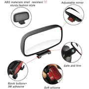 YASOKRO Car Blind Spot Mirror Wide Angle Mirror Adjustable Convex Rearview Mirror for Safety Parking Car Mirror YSR039