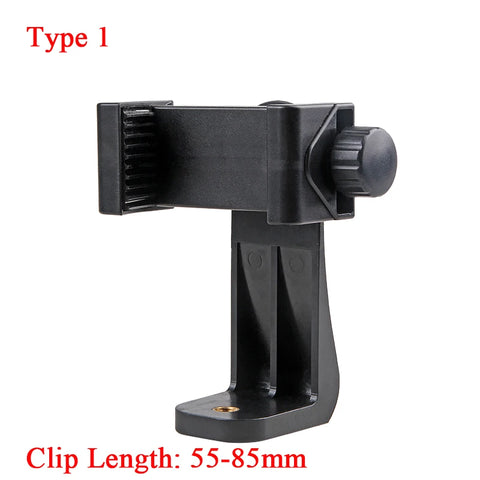 360 Degree Mobile Phone Clip Compatible With All 1/4 Screw Cellphone Holder Tripod Mount Desk Tripod Adapter For Samsung iphone