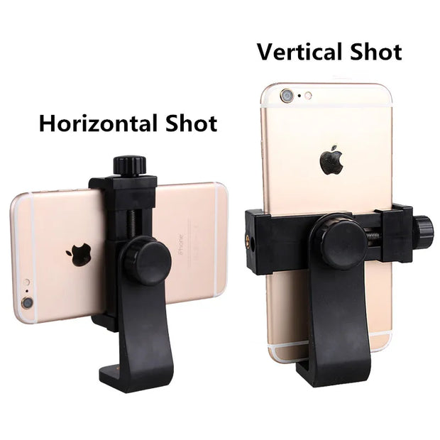 360 Degree Mobile Phone Clip Compatible With All 1/4 Screw Cellphone Holder Tripod Mount Desk Tripod Adapter For Samsung iphone