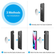 USLION Magnetic Metal Plate For Magnetic Car Phone Holder Universal Iron Sheet Sticker Stand Mobile Phone Magnet Holder Mount