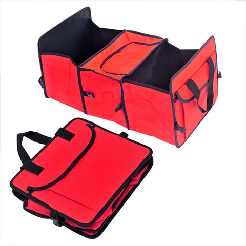 Car Trunk Organizer Universal Car Soft Felt Storage Box Cargo Container Box Trunk Bag Stowing Tidying Holder Multi-Pocket