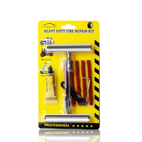 Car Tire Repair Kit Tubeless Tyre Puncture Patch Car Bike Motorcycle Tire Repair Tools Combination Kit Automotive Repair Parts