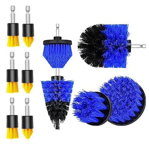 5-11PCS Electric Scrubbing Brush Drill Kit Plastic Round Cleaning Brush Car Tire Brush Scrubbing Cordless Drill Brushes