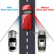 Car Blind Spot Mirror 360 Degree Rotating Frameless Auxiliary Rearview Mirror Auto Motorcycle Wide Angle Sector Mirrors 2pcs