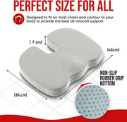 Car Booster Cushion Ergonomic Seat Cushion U-shaped Memory Foam Rebound Tailbone Cushion Office Chair Long-term Sitting Cushion