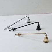 1pc Metal Candle Snuffer Gold/Black/Silver Bell-shape Fire Extinguisher Wick Cover 19.5cm Handle Vintage Decor Home SPA Hotel