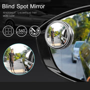 360 Degree Car Blind Spot Rear View Mirror Wide Angle Adjustable Small Round Mirror Car Reverse Auxiliary Assitant Convex Mirror