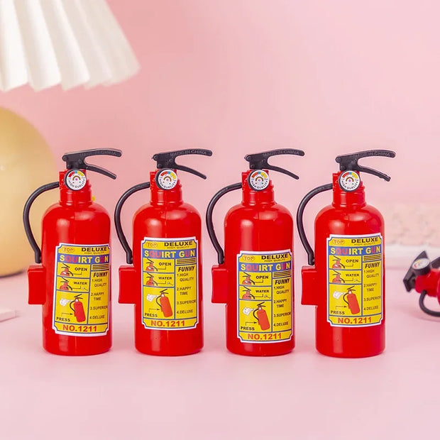 10Pcs Mini Fire Extinguisher Shape Water Guns Outdoor Summer Beach Toys for Kids Birthday Party Favors Pinata Fillers Treat Bag