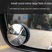 2Pcs Car Mirror HD Convex Mirror Blind Spot Auto Rearview Mirror 360 Degree Wide Angle For SUV Car Parking Rimless Mirrors