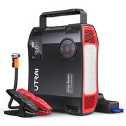 UTRAI 4 In 1 2000A Jump Starter Power Bank 16000mAh 150PSI Air Compressor Tire Pump Portable Charger Car Booster Starting Device