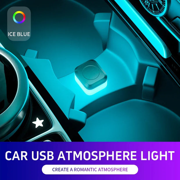 New USB Car Interior Ambient Atmosphere Light LED Signal Lights Auto Reading Lamp Decorations Night Lights Interior Accessories