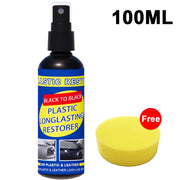 Car Plastic Restorer Coating Agent Auto Plastic Rubber Exterior Repair Clean Refresh Restoration Agent Black Shine Seal Brighten