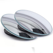 2Pcs Round Frame Convex Blind Spot Mirror Safety Driving Wide-angle 360 Degree Adjustable Clear Rearview Mirror Car Accessories