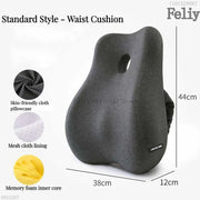 Memory Foam Car Seat Support Waist Cushion Massage Lumbar Orthopedic Pillow Office Chair Buttock Cushion Pain Relief Pillow Sets