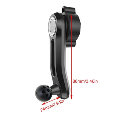 Car Phone Holder 17mm Round Mount Splitter Adapter Durable Plastic Phone Stand Extension Arm for Mobile Phone Accessories