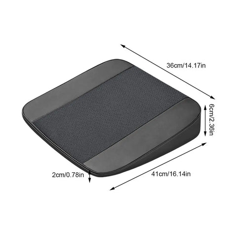 Car Seats Cushion Ice Silk Slant Elevating Pad Increase Seat Cushion For Practice Driving Pain Relief Comfort Office Chair 2025