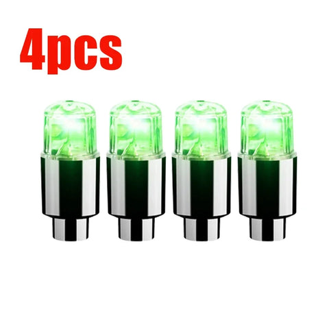 Universal Car Bicycle LED Bulb Tire Light Motorcycle Bicycle Neon Valve Cover Lights Tire Colorful Flashing Lamp Ambient Light