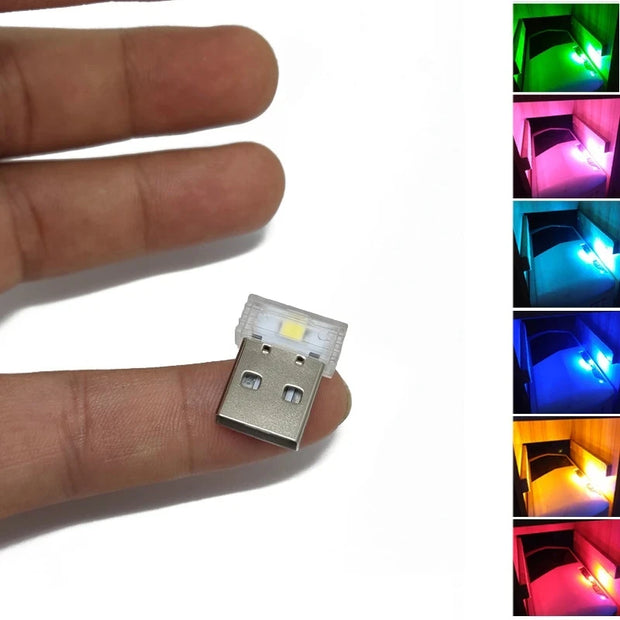 Mini USB LED Car Light Auto Interior Atmosphere Light Emergency Lighting Light PC Auto Colorful Decorative Lamp Car Accessory