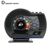 HUD A501 OBD2 Car Head Up Display Smart Car Water&Oil Temp Turbo RPM Gauge Digital Odometer Security Alarm Auto Meter Up Display