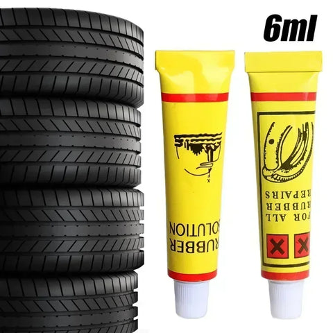 Universal Car Tire Repairing Glue Tyre Inner Tube Puncture Repair Tools Motorcycle Bike Truck Portable Car Repairing Glues 6ml