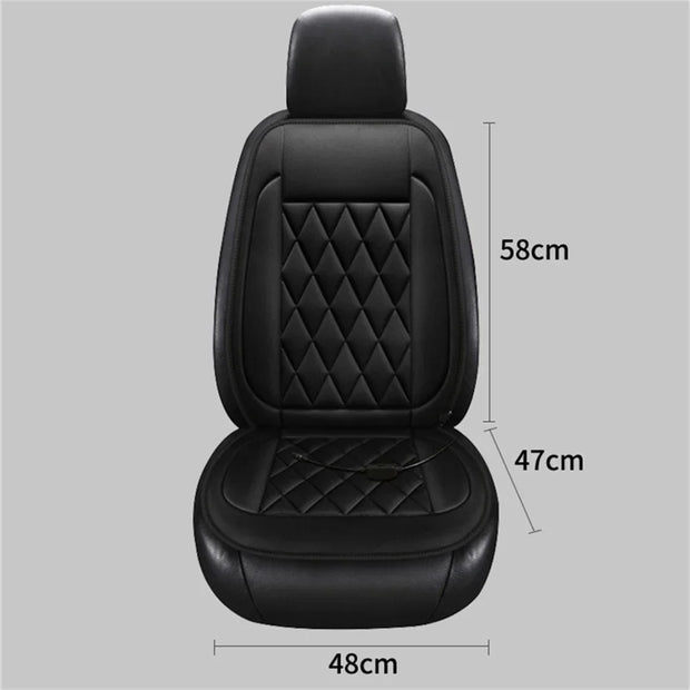 2PCS Car Winter Seat Set Heating 12v Driver Seat Cover Car Thermal Cushion Vehicle Heated Seats Heated Car Heating Cushion