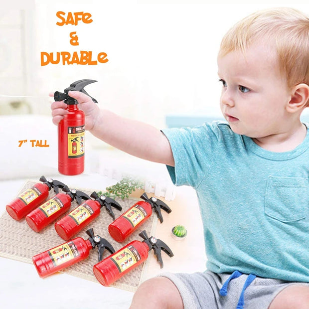 2pcs Funny Mini Fire Extinguisher Toy Water Guns Spray Water Outdoor Pool Beach Summer Toys Fireman Squirters for Kids Party