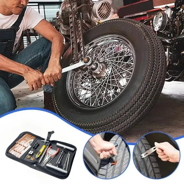 Emergency Tire Repair Kit Car Tire Repair Tool Tire Repair Kit Auto Bike Tire Repair Puncture Plug Garage Car Accessories