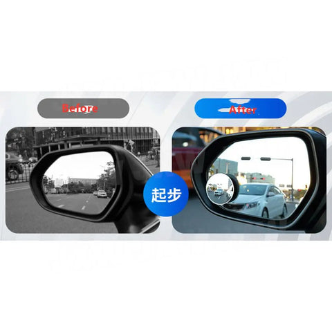 360 Degree HD Blind Spot Mirror For Car Reverse Frameless Ultrathin Wide Angle Round Convex Rear View Mirror Car Accessorie