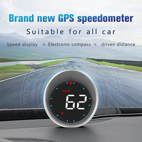 Car GPS Head Up Display Digital Alarm Overspeed Warning Universal Speedometer G5 LED Backlight GPS Compass Auto Accessories