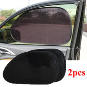 2PCS Car Sun Shade UV Protection Windscreen Sunshade Auto Window Sun Visor Protection Car Curtain Window Film Electrostatic Film