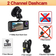 Car DVR Front&Inside＆Rear Camera for Vehicle Black Box 1080P Dash Cam for Cars WIFI APP Video Recorder Dashcam Car Accessories