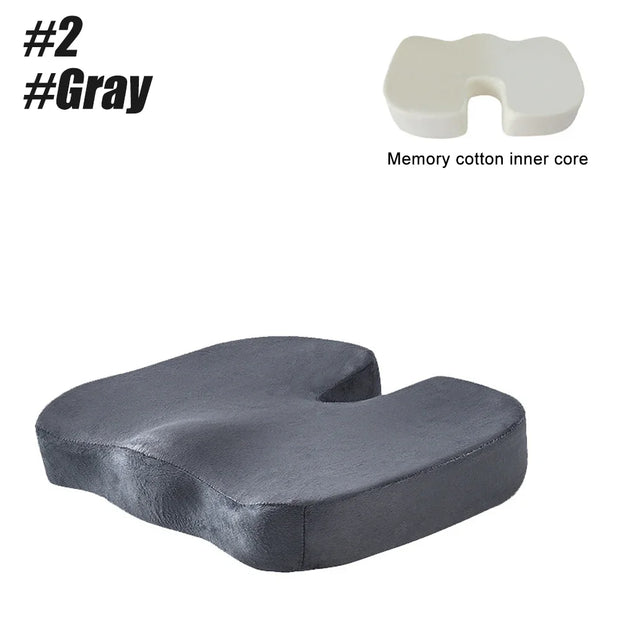 1Pcs Coccyx Seat Cushion Memory Foam U-Shaped Pillow for Chair Cushion Pad Car Office for Tailbone Pain Massage Pillow