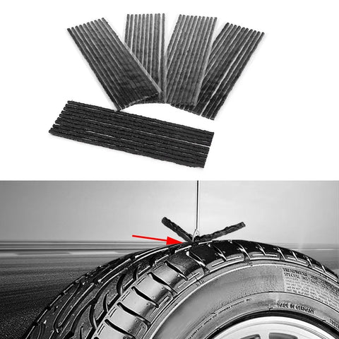 Tire Repair Strip Black Tubeless Tyre Tire Puncture Repair  Rubber Strips Car Motorcycle 200*3.5mm Tyre Repair Strip