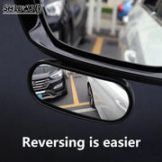 360° Adjustable Car Mirror Wide Angle Side Rear Mirrors Blind Spot Snap Way For Parking Auxiliary Rear View Mirror Accessories