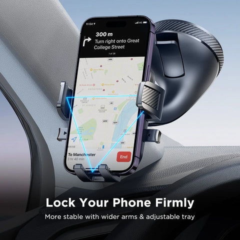 Joyroom Phone Holder Mount for Car Hands-Free Strong Suction Universal Cell Phone Mounts for Dashboard/Windshield 360° Rotation