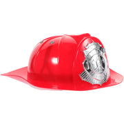 Children's Fire Hat Role Fireman for Kids Toddler Firefighter Party Cosplay Hats Plastic Props Boys Favors